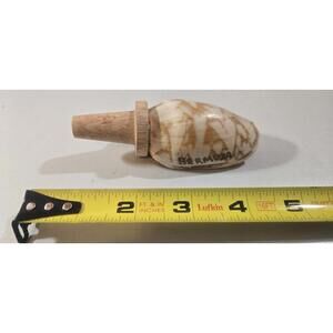Bermuda Shell Bottle Stopper Vtg Handmade Tourist Momento Sea Snail Souvenir